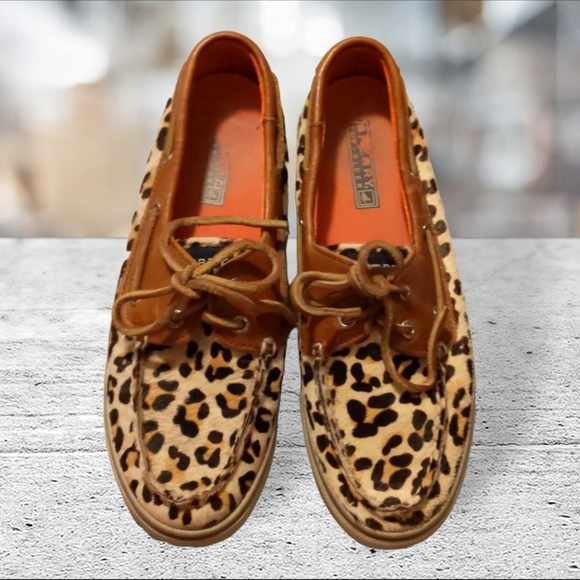 Sperry top sider leopard print size 7 - Picture 3 of 12